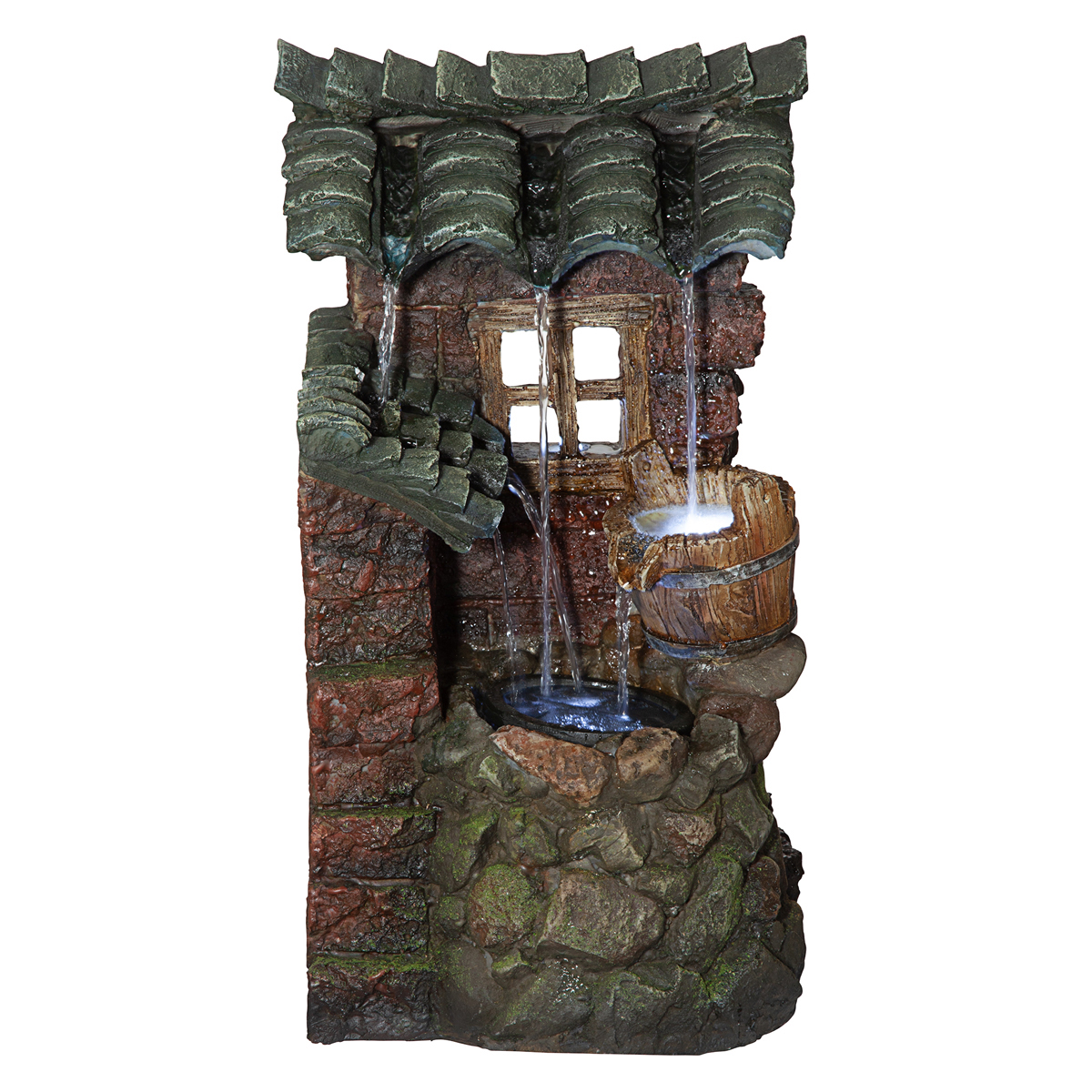 Image Thumbnail for Cottage In The Forest Waterfall Fountain